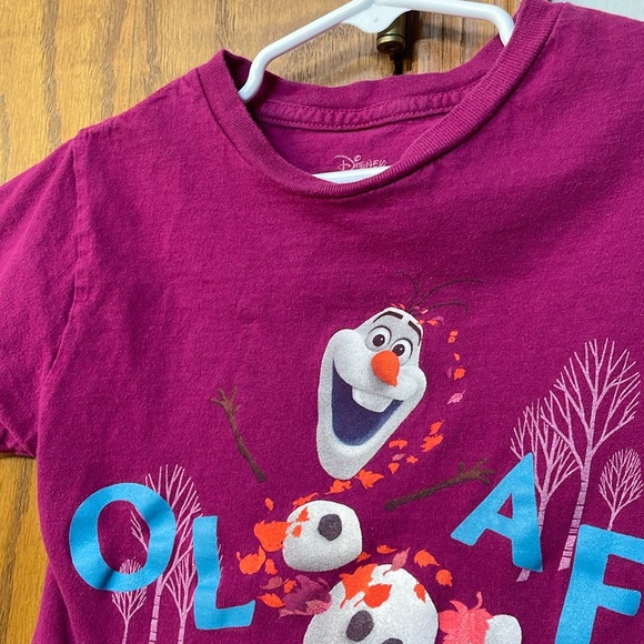DISNEY FROZEN 2 UGC Girls Size 6 Olaf the snowman character t shirt Short Sleeve - Picture 3 of 9